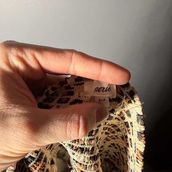 Aerie Uptown Leopard Mini Skirt Size Small - Picture 5 of 5